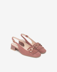 An image of the Nero Giardini Velour Heeled Sandal