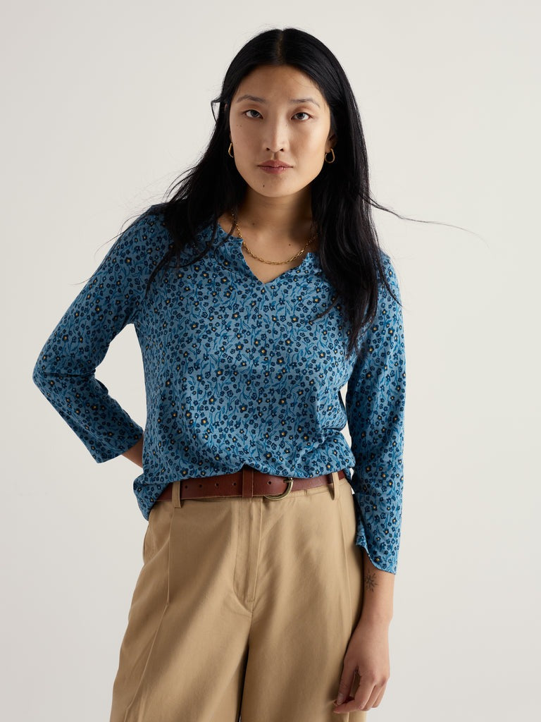 An image of the Seasalt 3/4 Kellow Top