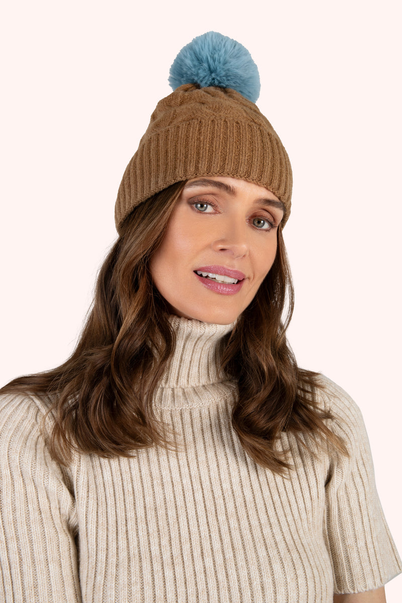 An image of the Powder Elise Bobble Hat