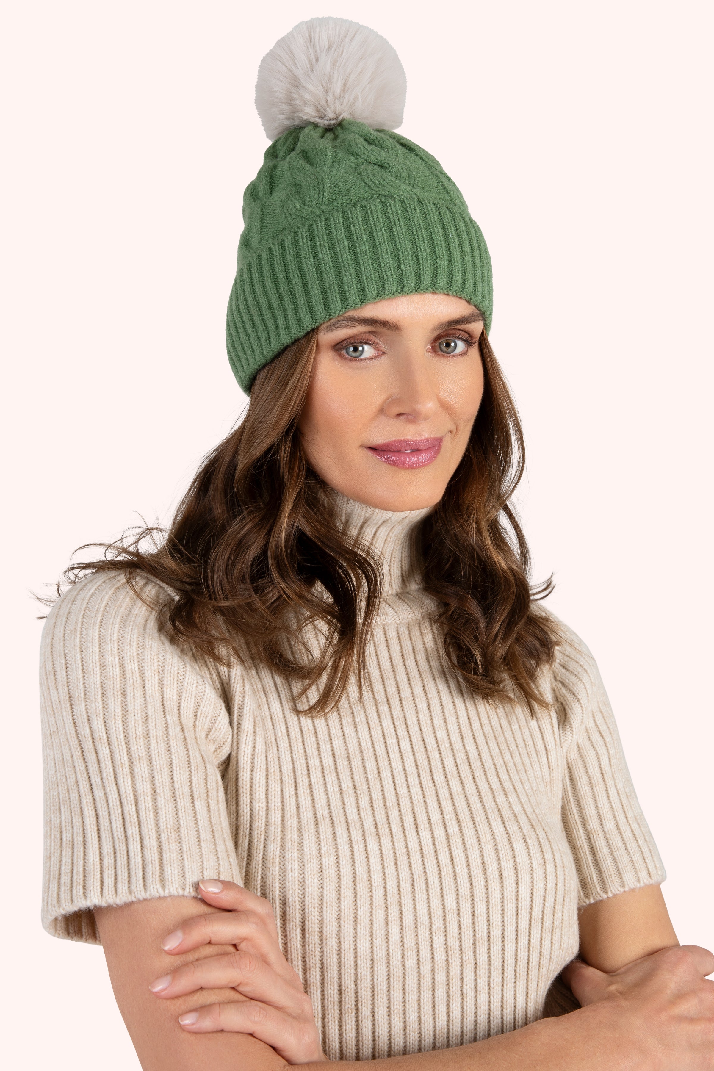 An image of the Powder Elise Bobble Hat