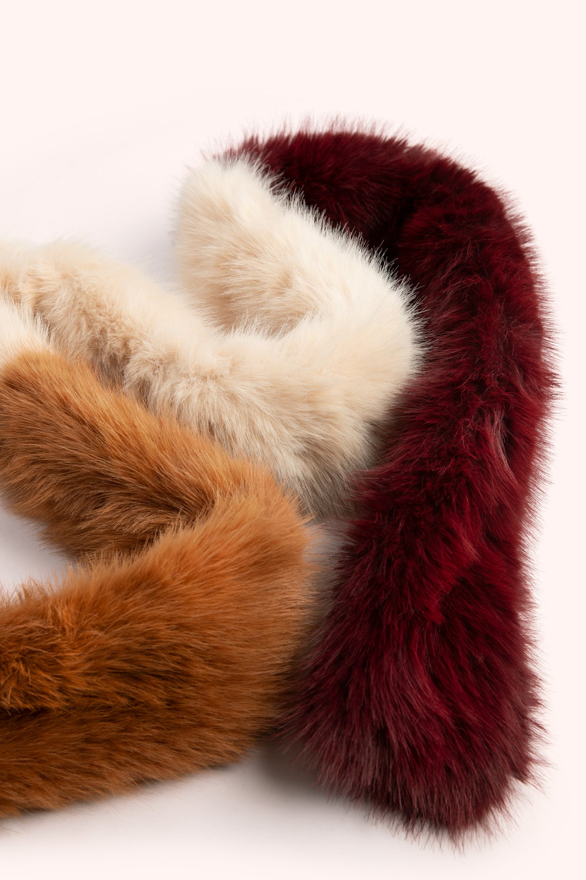 An image of the Powder Elsa 3-Tone Faux Fur Scarf