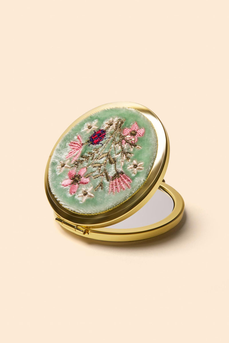 An image of the Powder Embroidered Mirror