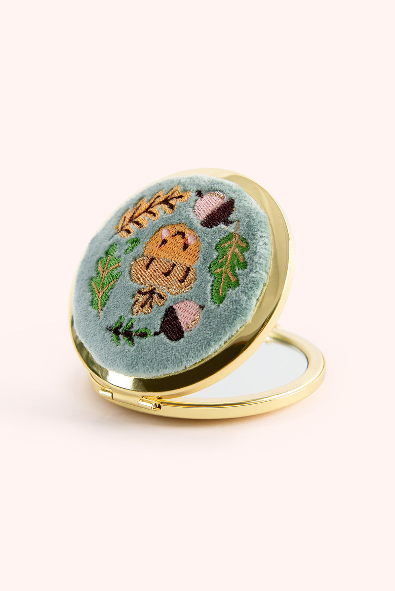An image of the Powder Embroidered Mirror