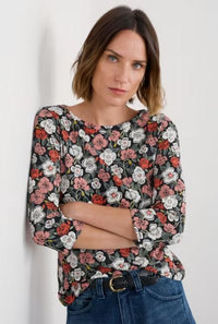 An image of the Seasalt Easel 3/4 Sleeve Top