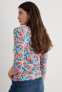 An image of the Seasalt Easel 3/4 Sleeve Top