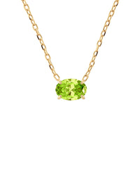 An image of the Edblad Misty Necklace Green Gold