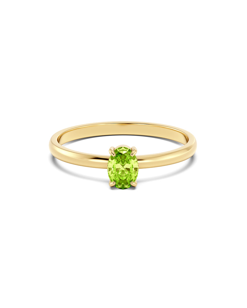 An image of the Edblad Misty Ring Green Gold