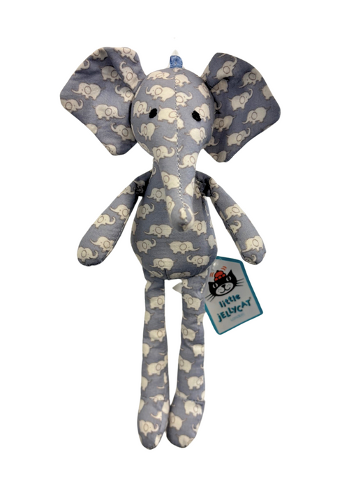 An image of the Jellycat Little Jellycat Indigo Elly Rattle