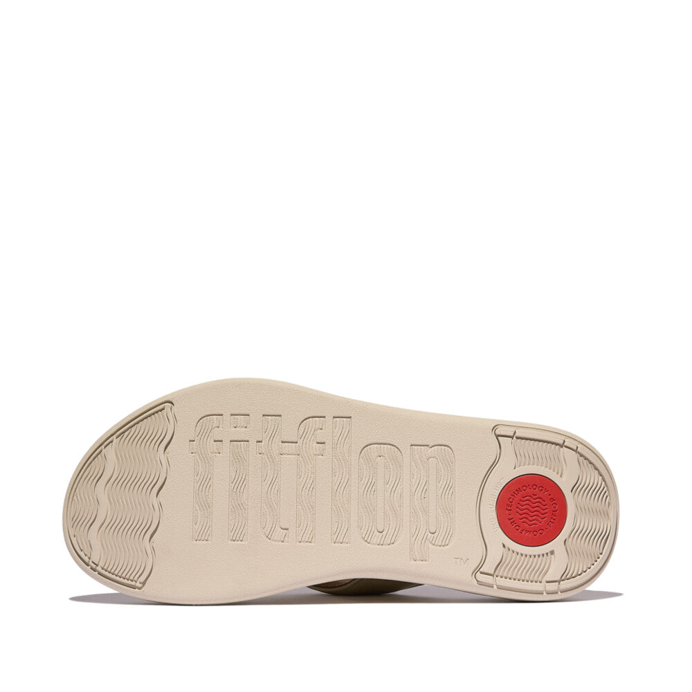 An image of the Fitflop F-Mode Go Adjustable Flatform Toe-Post Sandals