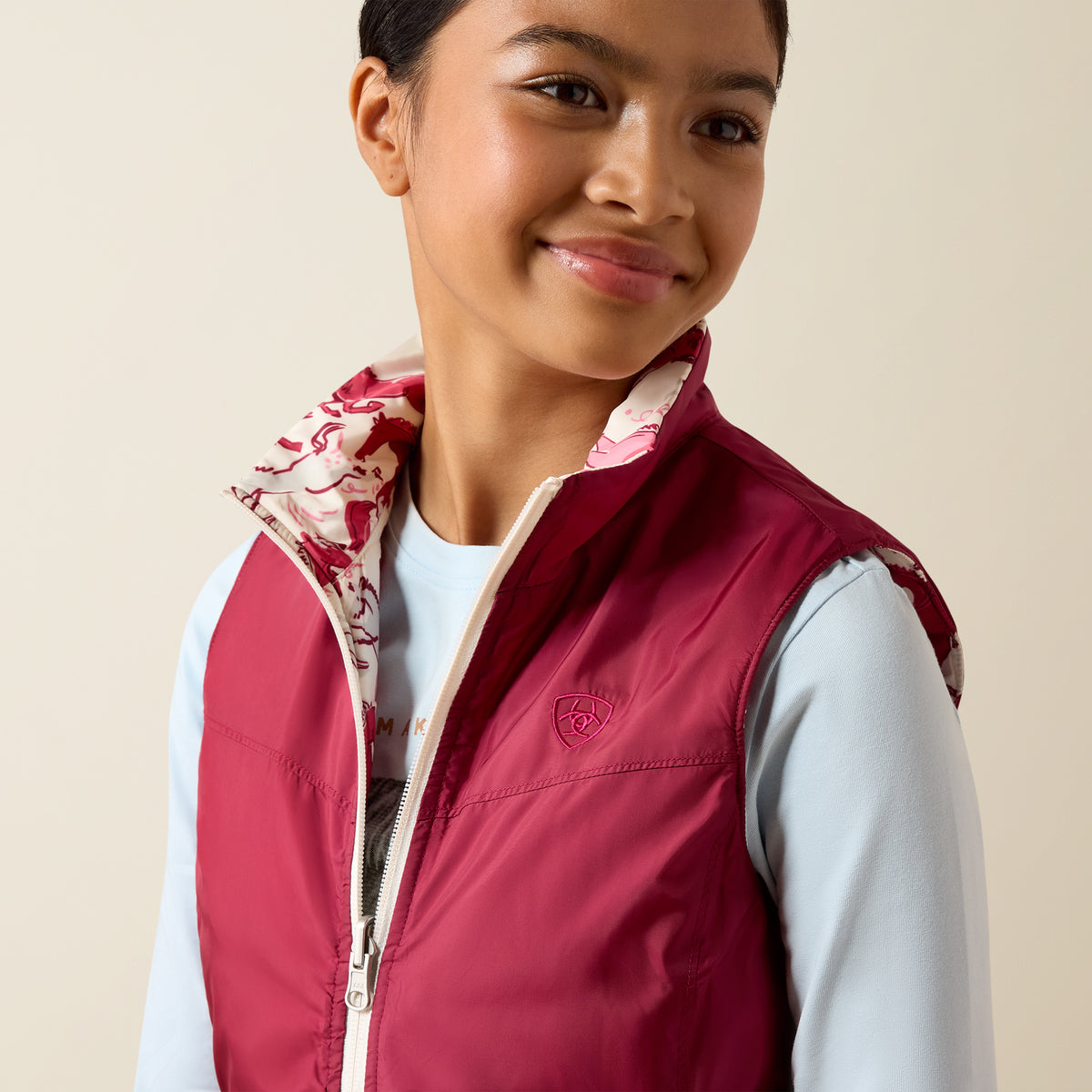 Youth Bella Reversible Insulated Vest