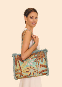 An image of the Powder Fringed Box Tote Bag
