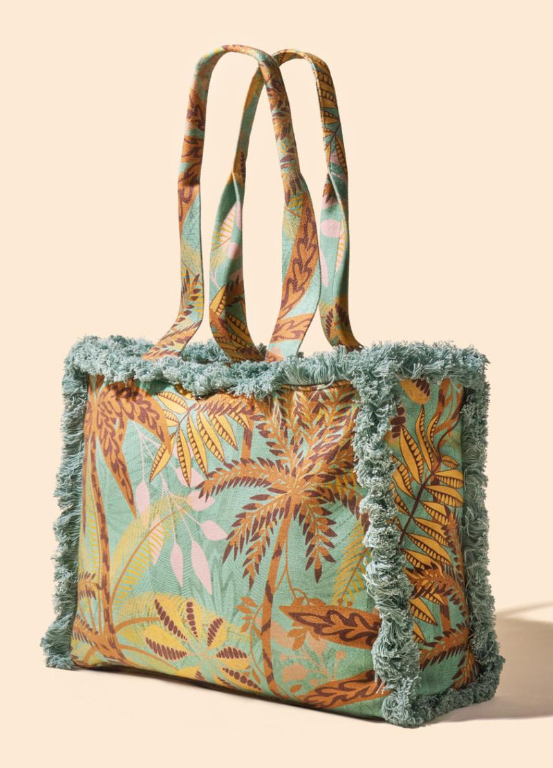An image of the Powder Fringed Box Tote Bag