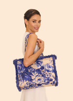 An image of the Powder Fringed Box Tote Bag