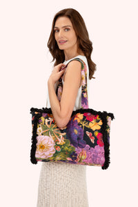 An image of the Powder Fringed Box Tote Bag