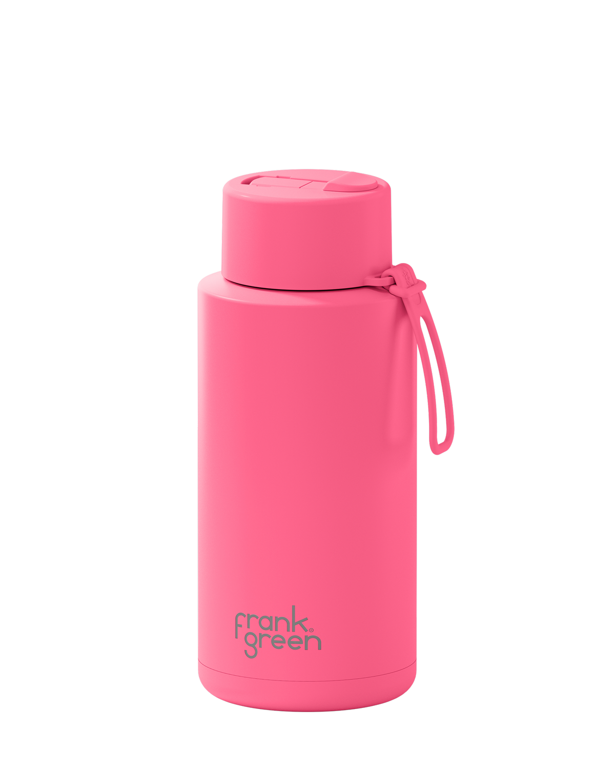 Ceramic Reusable Bottle with Flip Straw Lid - 34oz / 1L