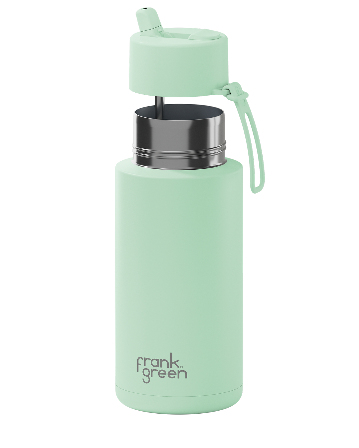 Ceramic Reusable Bottle with Flip Straw Lid - 34oz / 1L