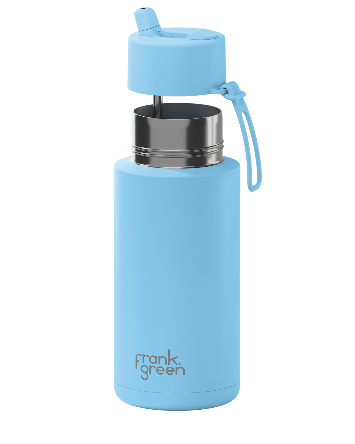 Ceramic Reusable Bottle with Flip Straw Lid - 34oz / 1L