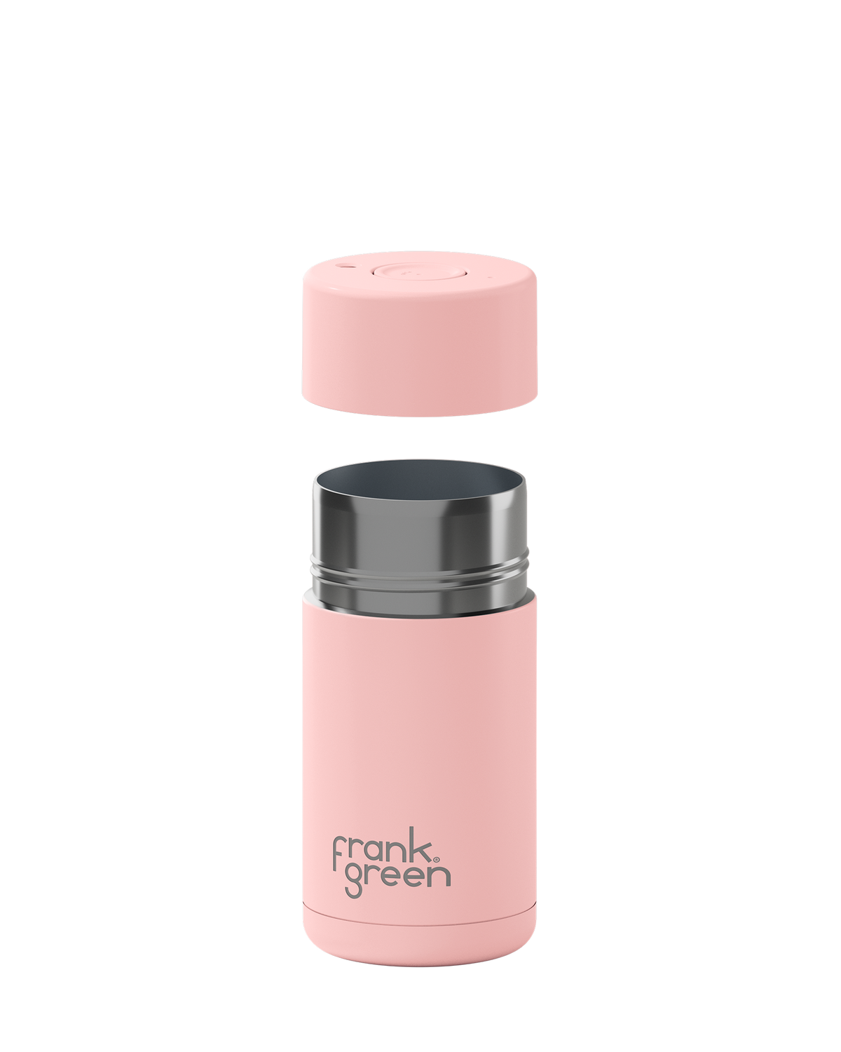 Ceramic Reusable Cup with Button Lid - 12oz / 355ml