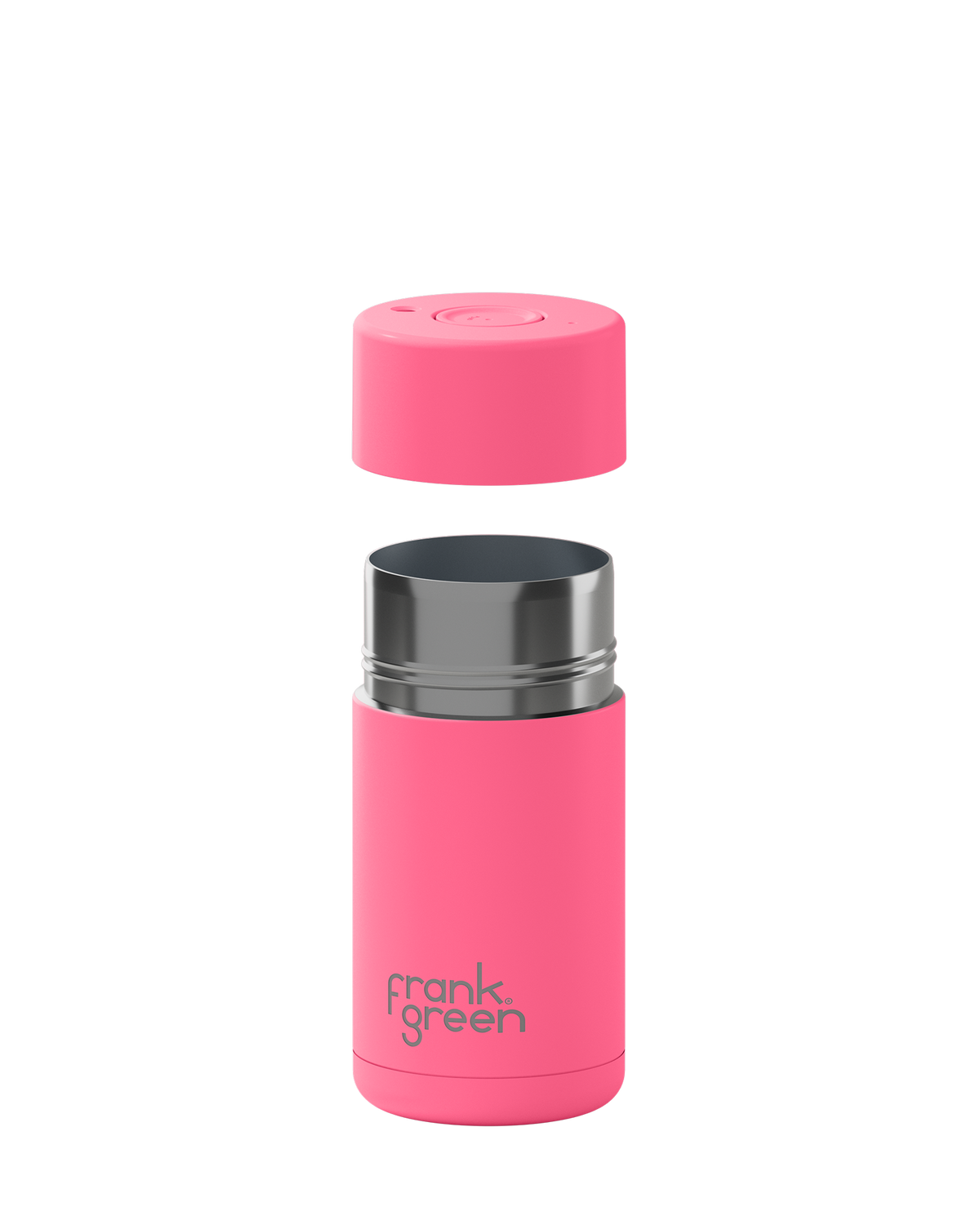 Ceramic Reusable Cup with Button Lid - 12oz / 355ml