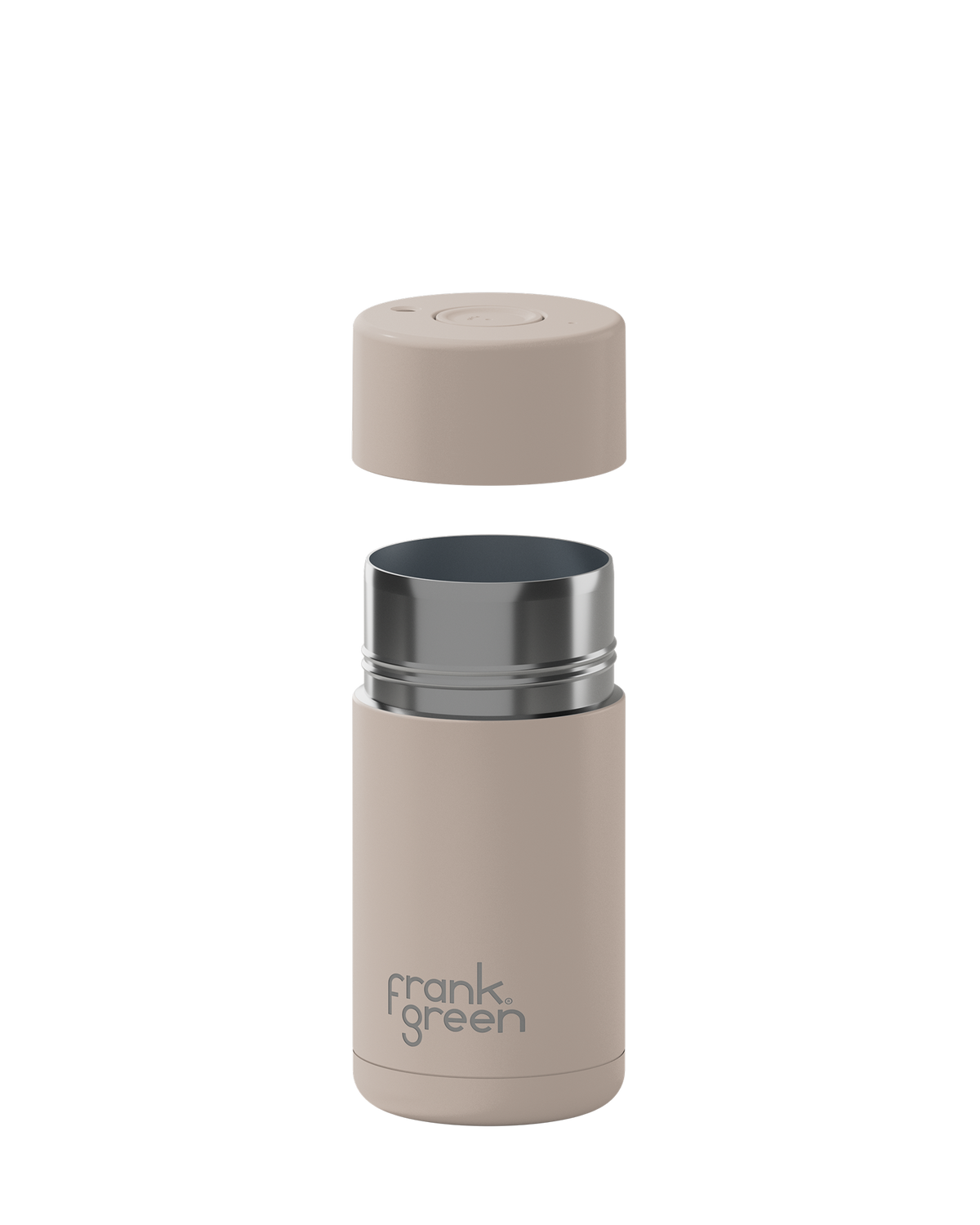 Ceramic Reusable Cup with Button Lid - 12oz / 355ml