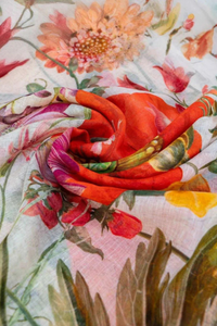 An image of the Powder Linen/Cotton Scarf