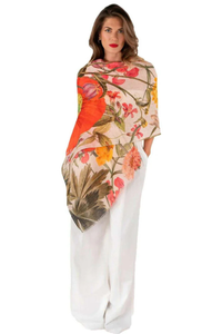 An image of the Powder Linen/Cotton Scarf