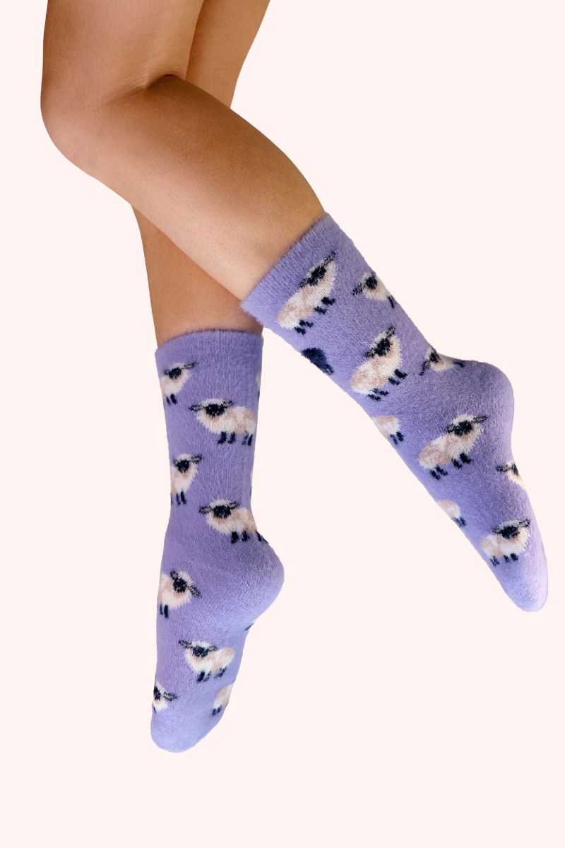 Sheep Fuzzy Socks