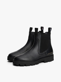 An image of the Tommy Hilfiger Leather Low Chelsea Boots