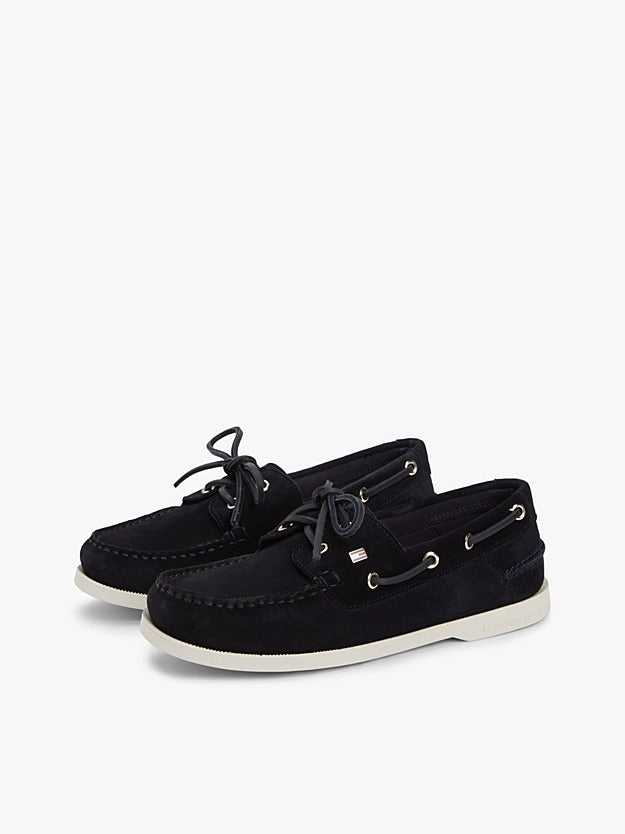 An image of the Tommy Hilfiger Hilfiger Suede Boat Shoe