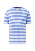 An image of the Fynch Hatton Basic T-Shirt in the colour Crystal Blue.