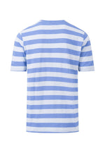 An image of the Fynch Hatton Basic T-Shirt in the colour Crystal Blue.