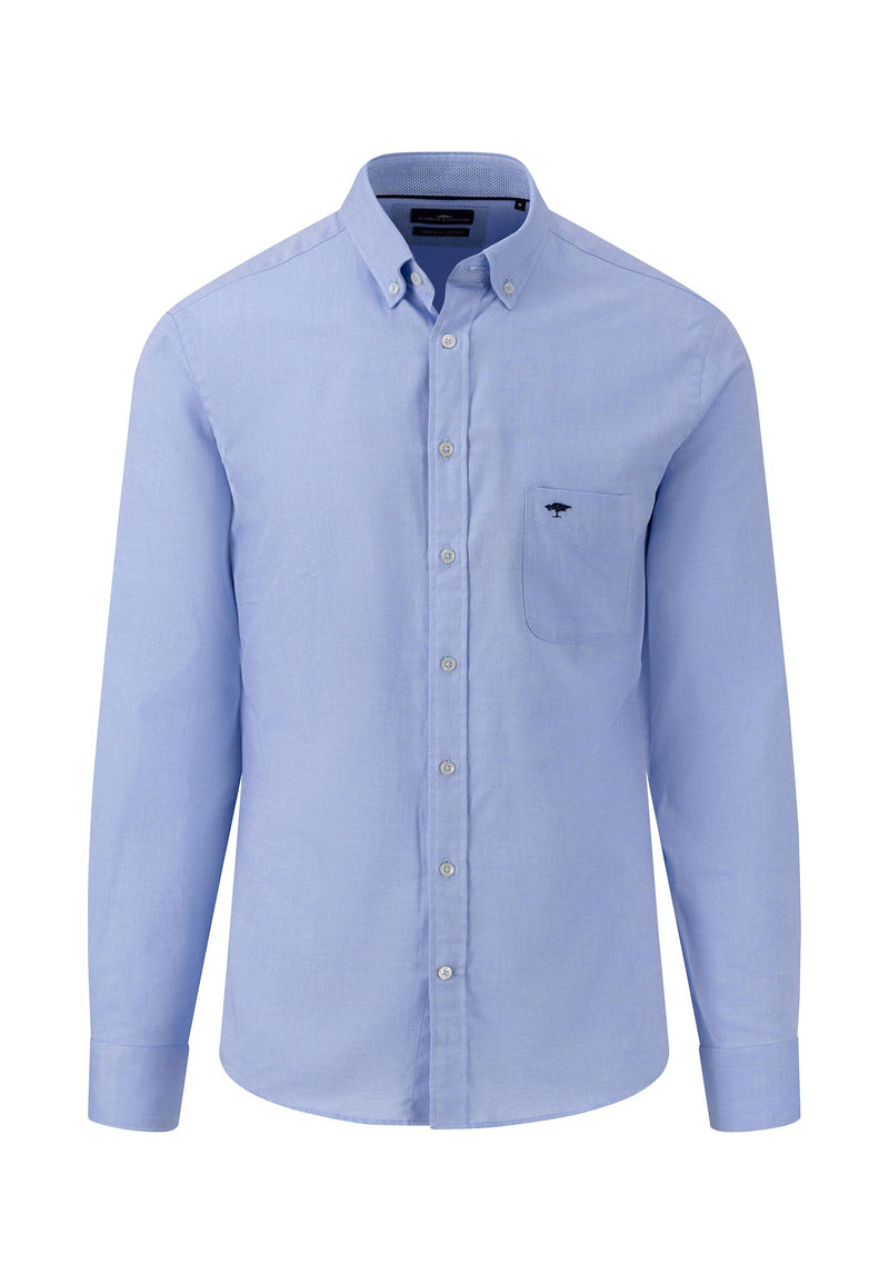 An image of the Fynch Hatton Long Sleeve Shirt in the colour Summer Breeze.