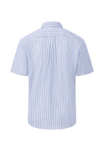 An image of the Fynch-Hatton Cotton Shirt with half sleeves in the colour Summer Breeze.