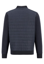 An image of the Fynch-Hatton Hybrid Cardigan in the colour Navy