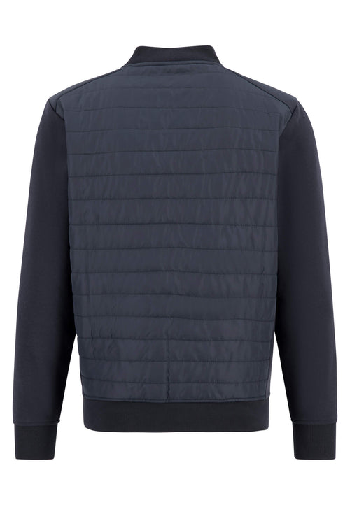 An image of the Fynch-Hatton Hybrid Cardigan in the colour Navy