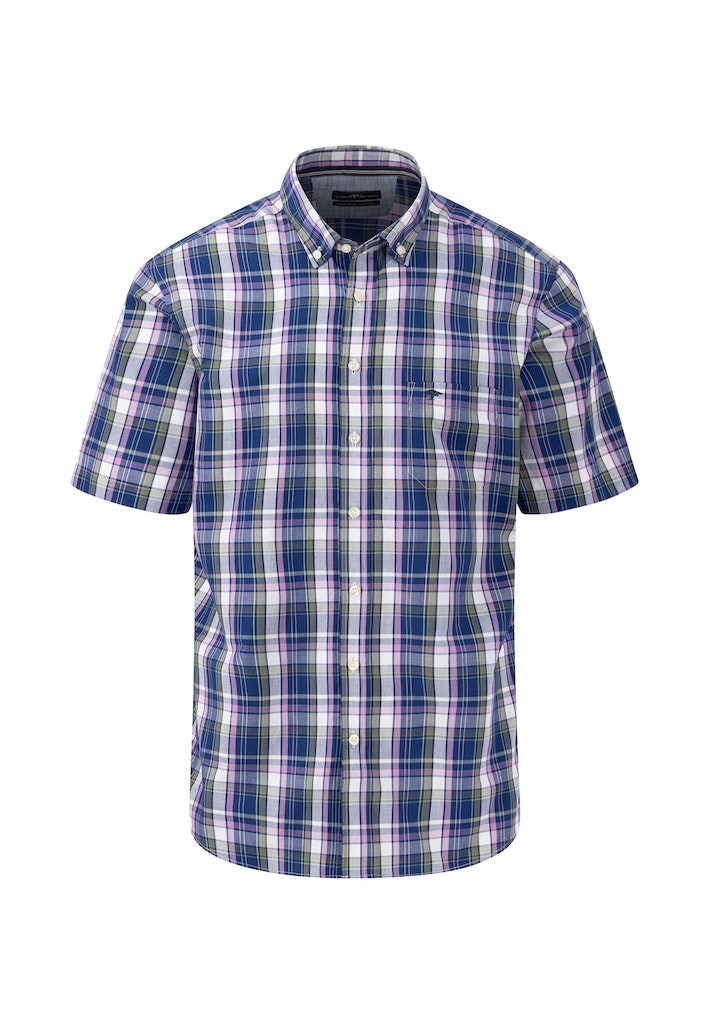 An image of the Fynch-Hatton Cotton Shirt with Half Sleeves