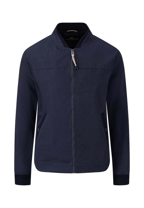 An image of the Fynch-Hatton Summer Blouson jacket in the colour navy