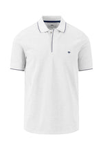 An image of the Fynch-Hatton Sporty Polo Shirt in the colour White.