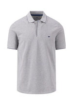 An image of the Fynch-Hatton Sporty Polo Shirt in the colour Cool Grey.
