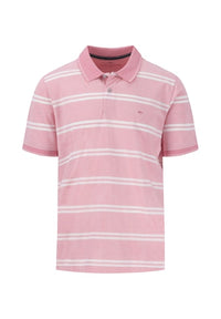 An image of the Fynch-Hatton Striped Polo Two-Tone