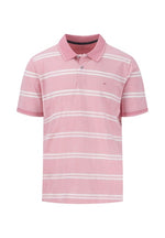 An image of the Fynch-Hatton Striped Polo Two-Tone