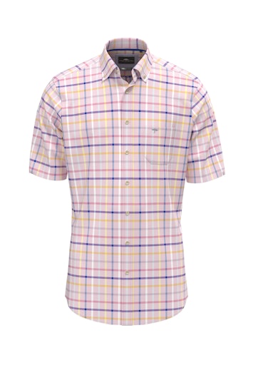 An image of the Fynch-Hatton Summer Oxford Check Shirt