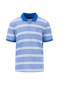 An image of the Fynch-Hatton Striped Polo Two-Tone