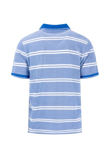 An image of the Fynch-Hatton Striped Polo Two-Tone