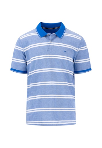 An image of the Fynch-Hatton Striped Polo Two-Tone