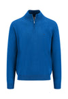 An image of the Fynch-Hatton Knitted Superfine Zipped Sweatshirt