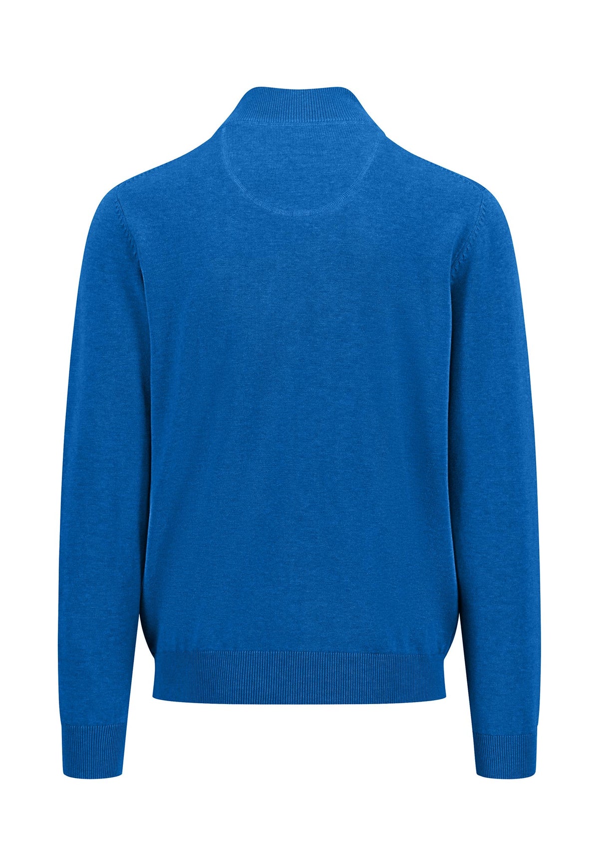 An image of the Fynch-Hatton Knitted Superfine Zipped Sweatshirt