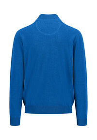 An image of the Fynch-Hatton Knitted Superfine Zipped Sweatshirt