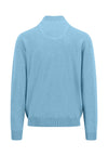 An image of the Fynch-Hatton Knitted Superfine Zipped Sweatshirt