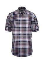 An image of the Fynch-Hatton S/S Combi Slub Check Shirt